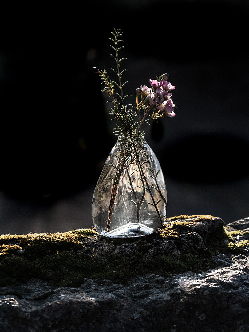 Jäähelmi ("ice pearl") vase, clear
