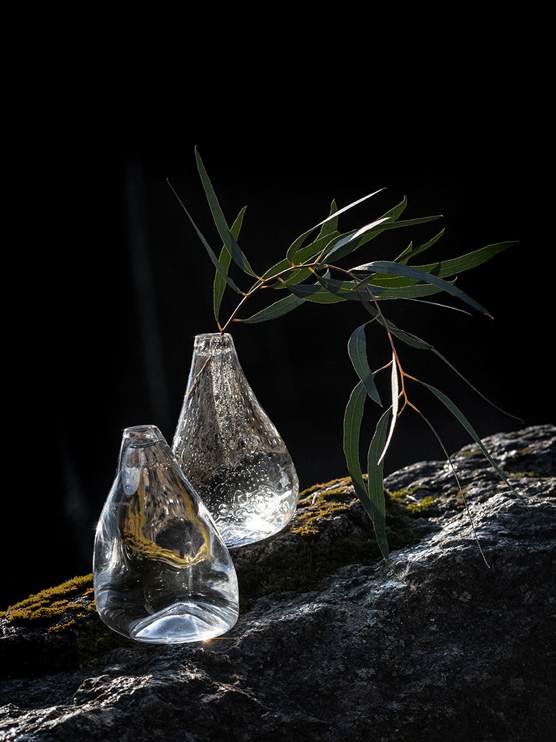 Jäähelmi ("ice pearl") vase, clear
