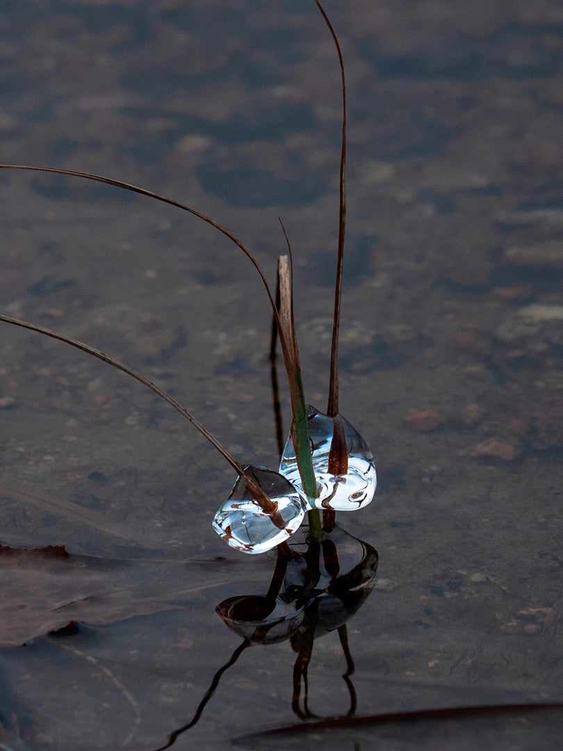 Jäähelmi ("ice pearl") vase, clear