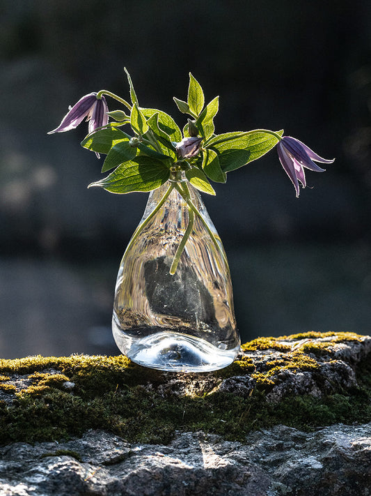 Jäähelmi ("ice pearl") vase, clear